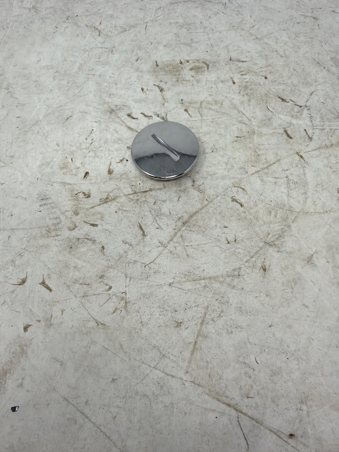 Round silver engine center inspection cap with screwdriver slot for Sportster 250cc DF250RTG