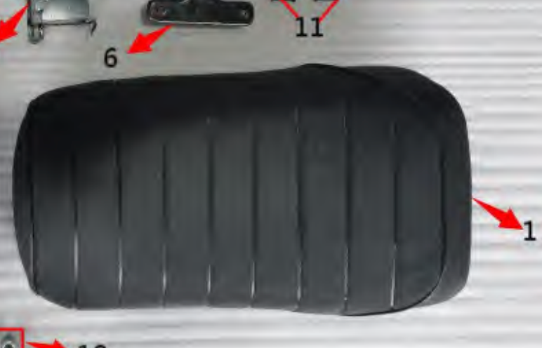 Buy PMZ50-22 seat cushion icebear maddog scooter PMZ50-22-D-1.