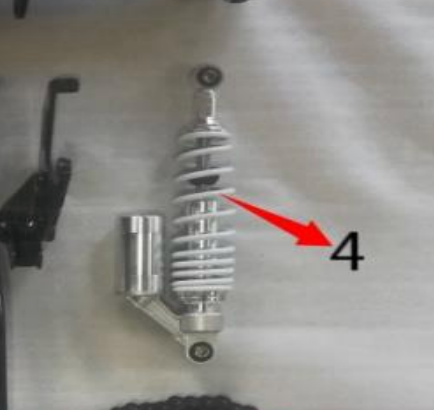 PST50-19N rear right shock | PST150-19N Icebear Maddog trike right shock absorber