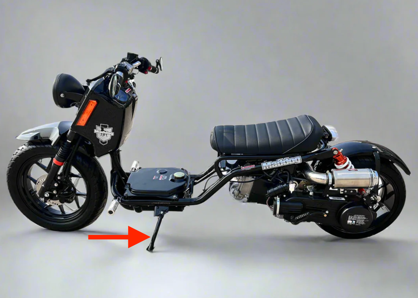 Icebear Maddog Gen 5 side stand | PMZ50-22/PMZ150-22 scooter kickstand