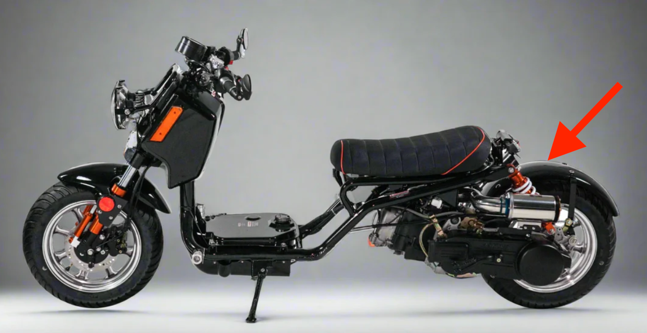 Icebear Maddog Gen 4 rear fender | PMZ50-21/PMZ150-21 scooter rear tire panel