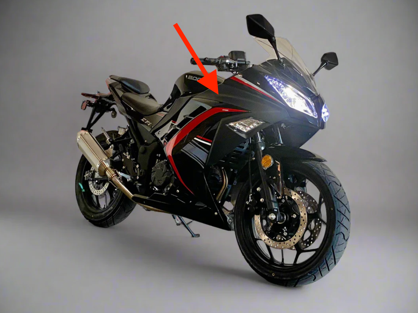 Venom SuperBike 250cc front right trim fairing BD250-5 EFI replacement