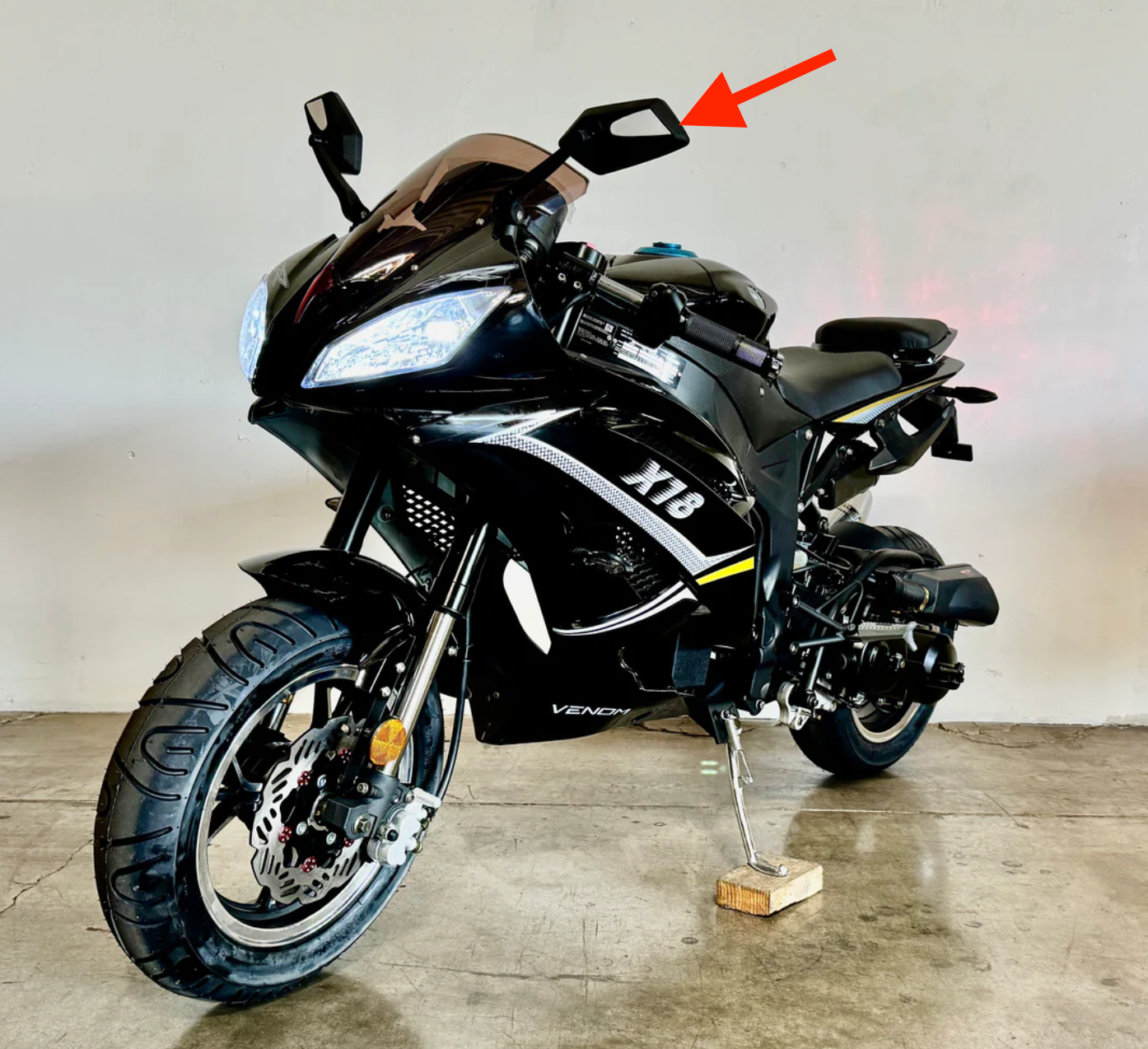 Rear mirrors set for DF50SST Venom X18 50cc motorcycle