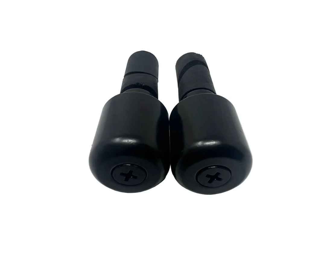 Falcon YN250 / YN250T-5 Venom X22GT 250cc handlebar end cap set, front-facing view of both caps, part YY350-6E-2107142