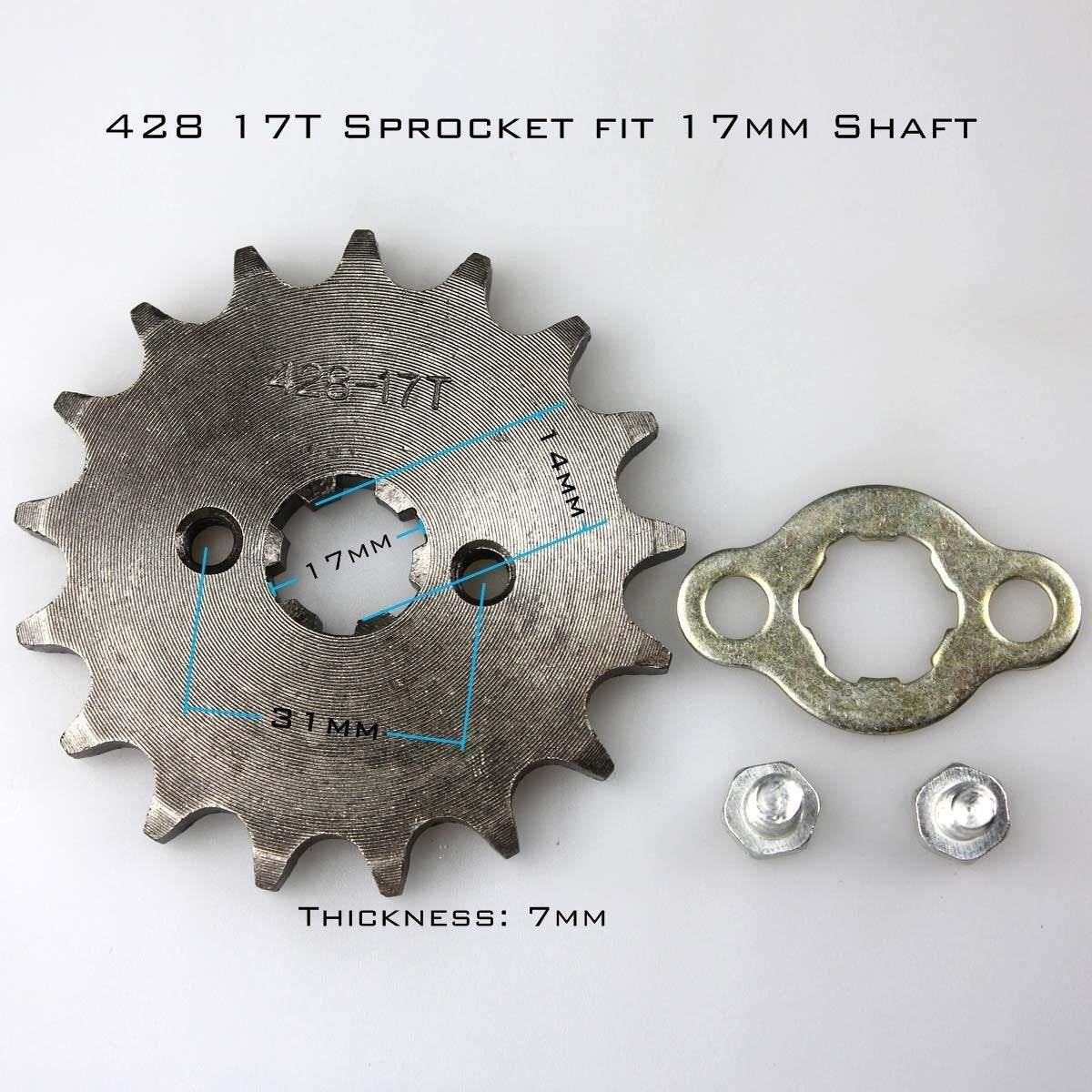 Motorcycle 17T front sprocket for 125cc engine