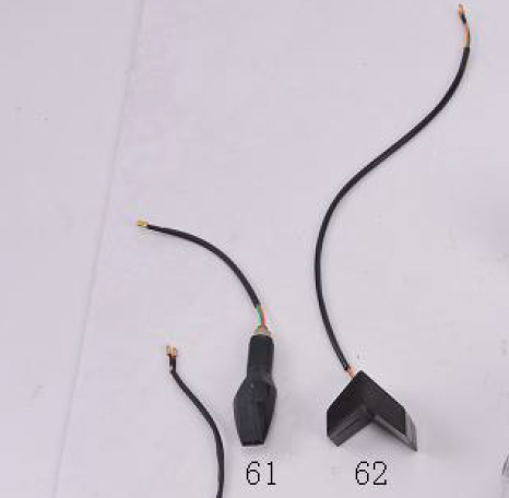 Front left decorative signal light set for BD125-15 Boom Vader 125cc motorcycle