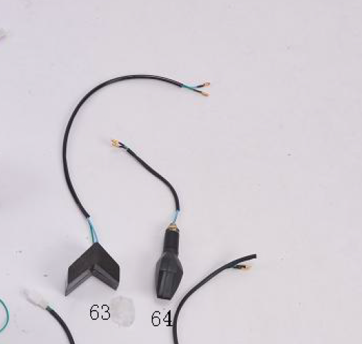 Front right decorative signal light set for BD125-15 Boom Vader 125cc motorcycle