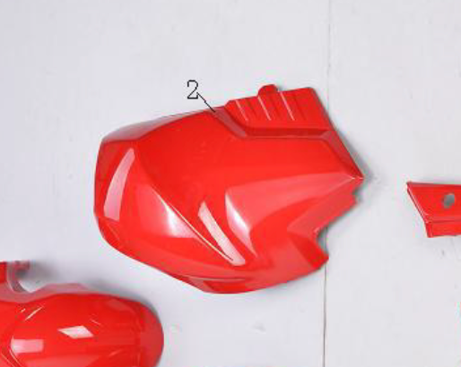 Right fuel tank cover fairing for BD125-8 Boom Monster Ducati clone 125cc motorcycle