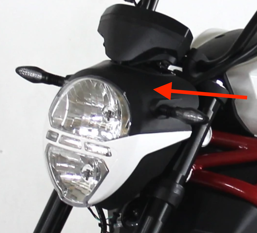 DF50SRT Venom X21 50cc headlight fairing cover