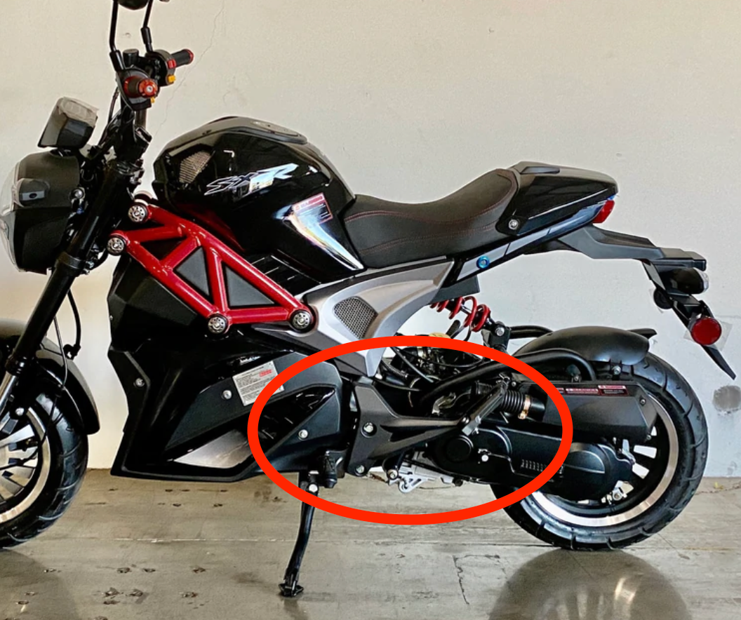 Venom X21 50cc left side foot rest DF50SRT