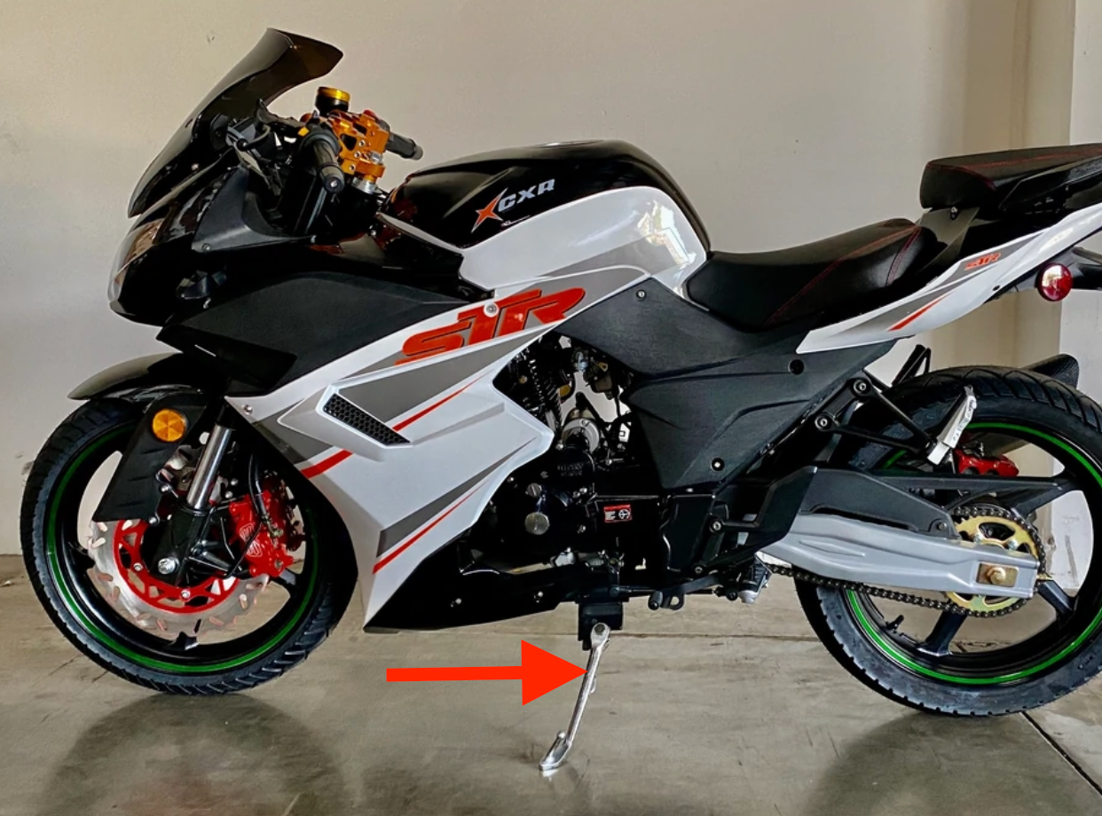 Motorcycle kickstand for DF250RTS Venom X22R 250cc