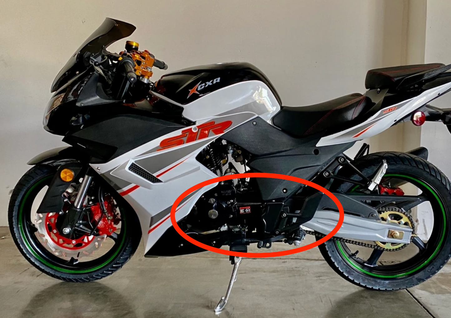 Left Shifter Assembly for DF250RTS | Venom X22R Shifter Assembly + Passenger Foot Rest