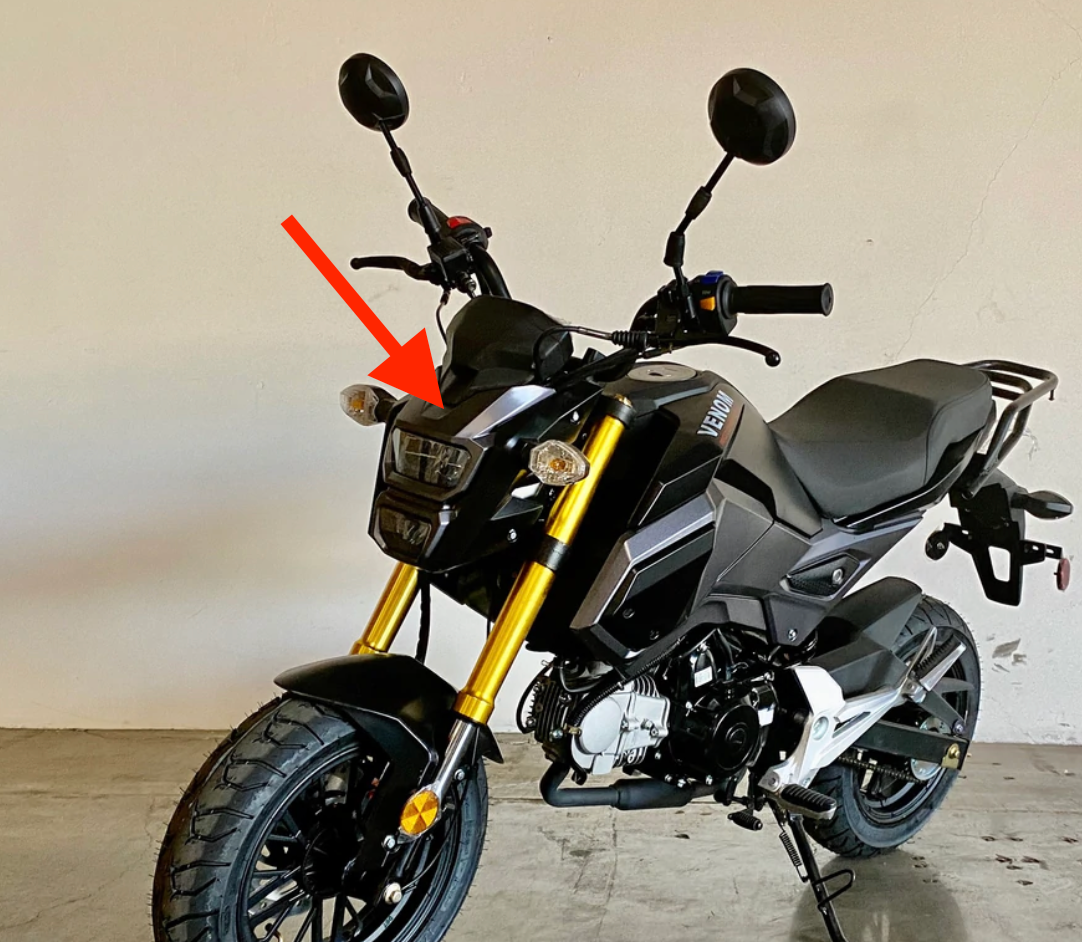 Boom Vader BD125-10 125cc main headlight fairing shell OEM style