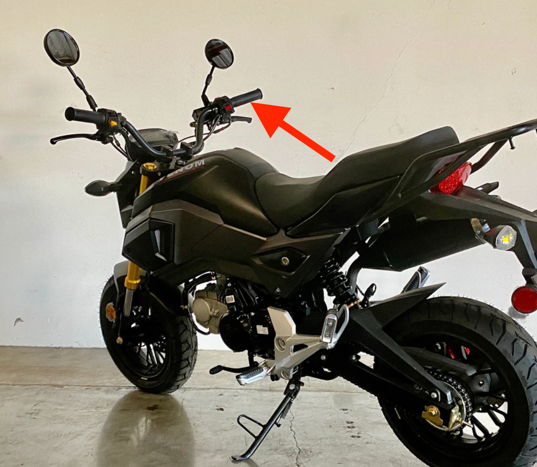 Throttle Grip for BD125-10 | Vader 125cc Gen II Throttle Assembly