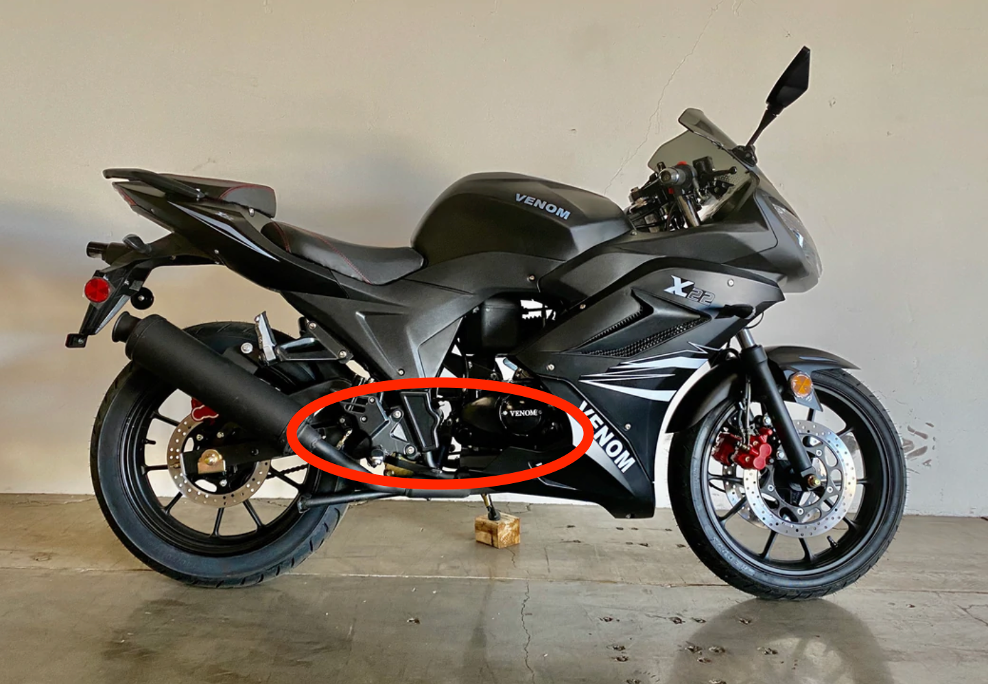 Right Foot Brake Assembly for BD125-11 | Venom X22 125cc Foot Brake Assembly