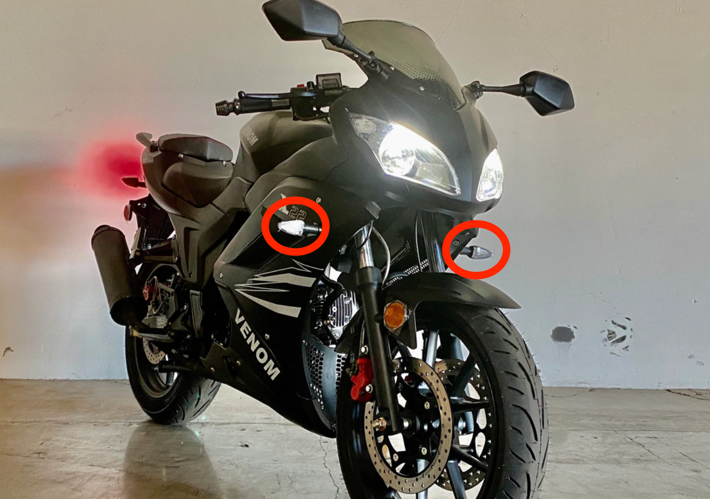 Signal lights for Venom X22 125cc for sale