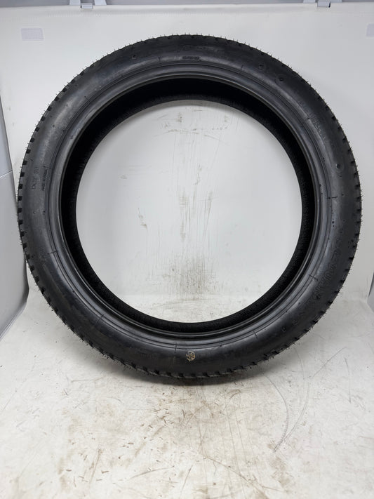 100/90-16 motorcycle tire, full sidewall view