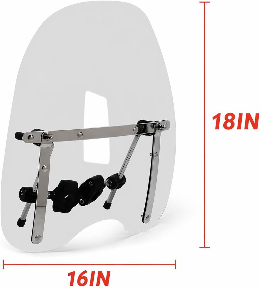 Universal motorcycle windscreen upgrade for daily riding