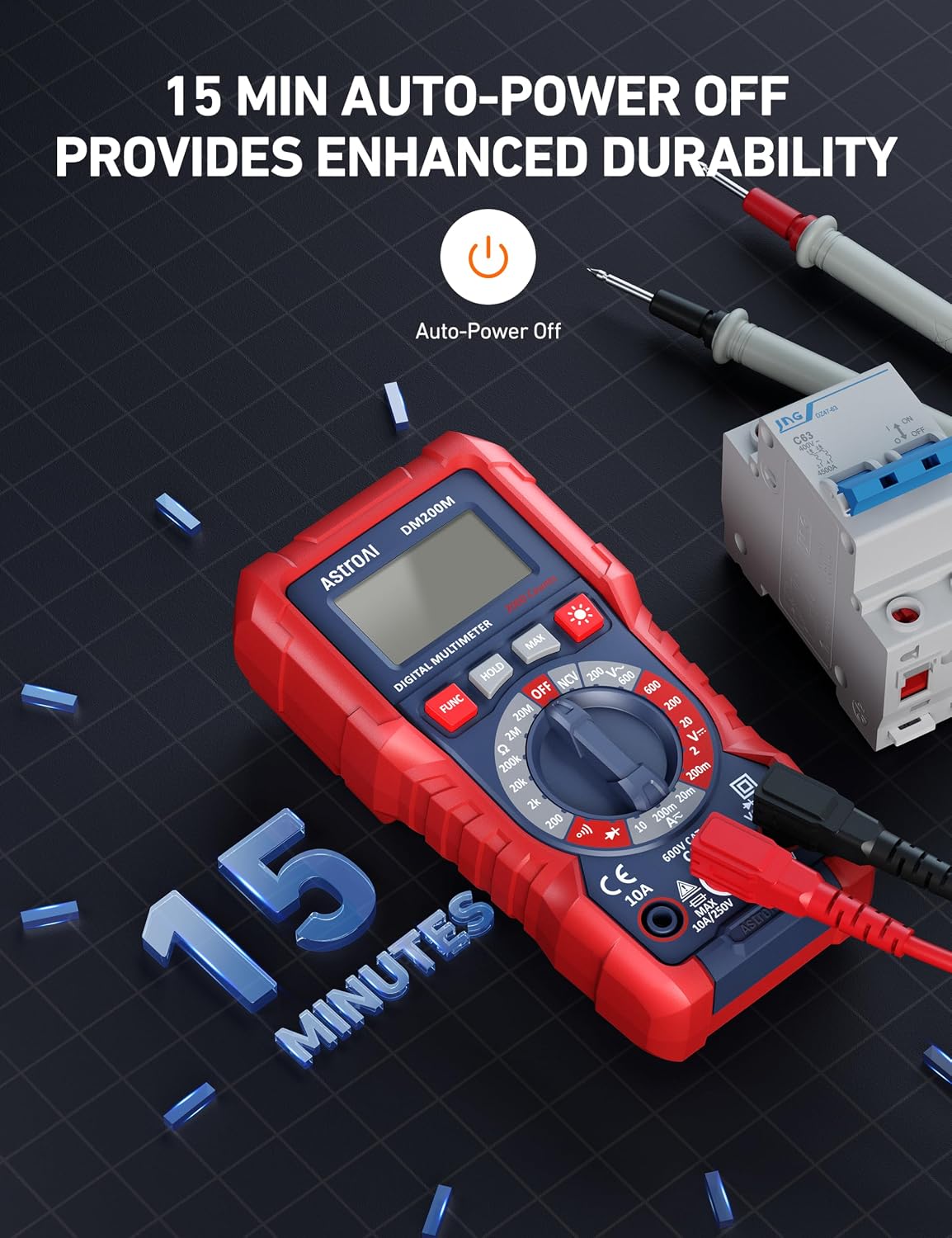 Universal electrical multimeter for powersports vehicle repair