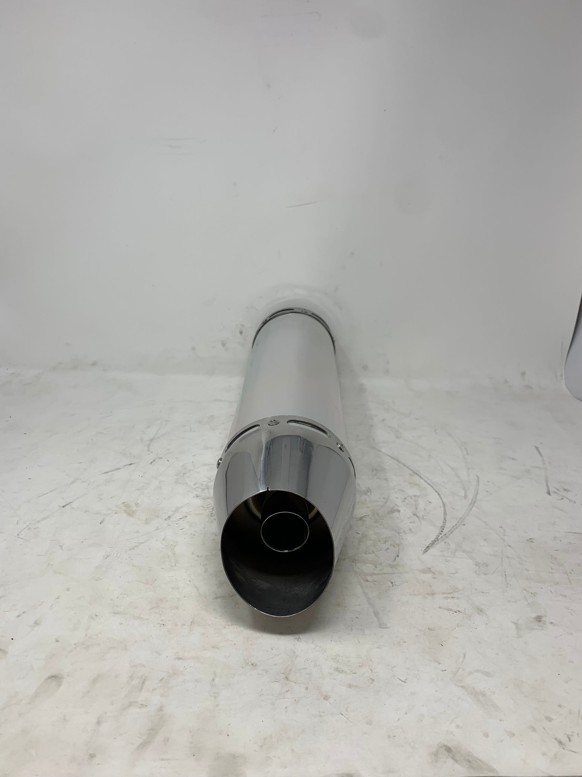 Chrome exhaust tip for DF50SST Venom X18 50cc motorcycle