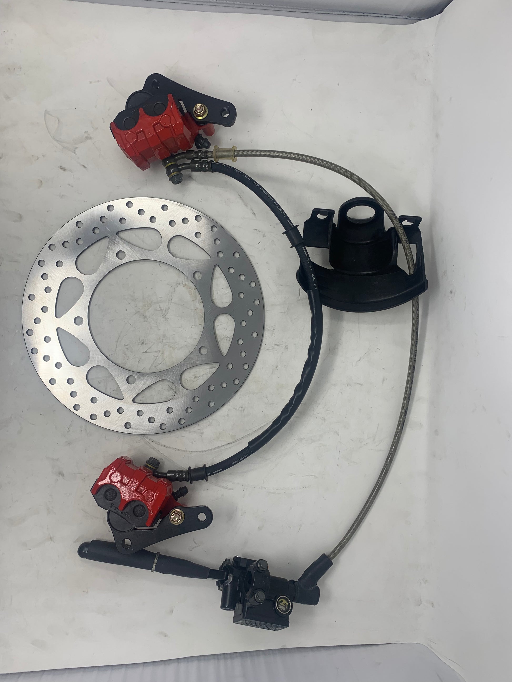 BD125-11 Venom X22 125cc front brake caliper and hose