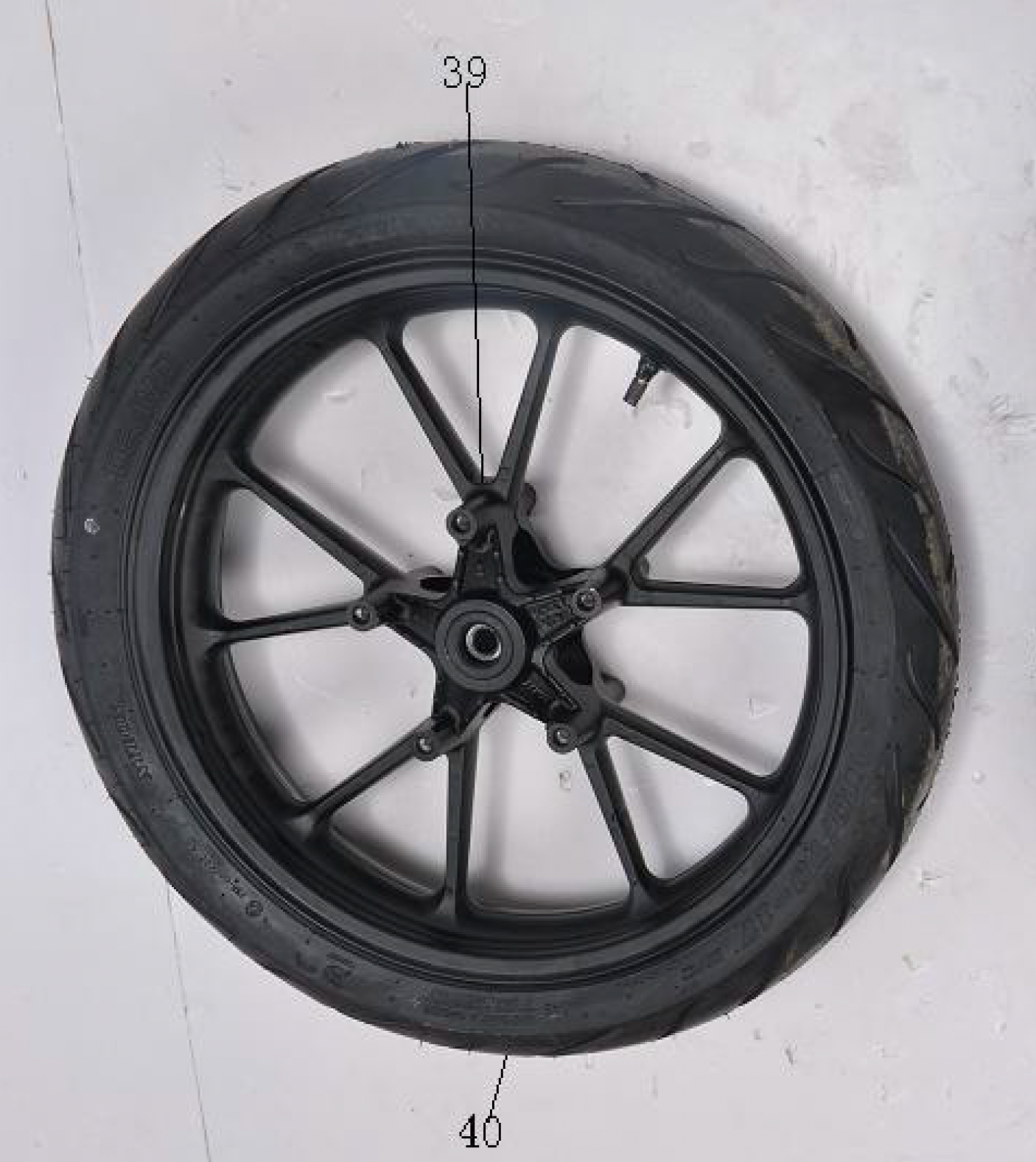 Front tire and rim for BD125-11. Venom X22 tires