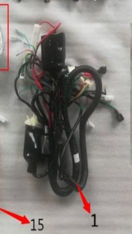 PST50-19N wiring harness | PST150-19N Icebear Maddog trike complete wire harness