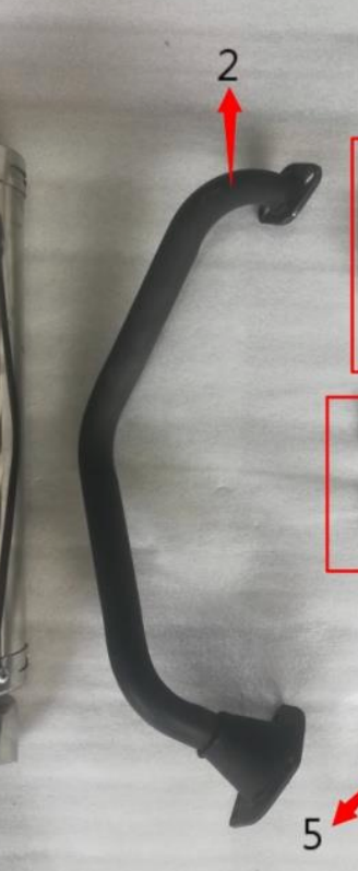 PST50-19N exhaust pipe | PST150-19N Icebear Maddog trike muffler