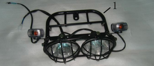 PST50-19N headlight assembly | PST150-19N Icebear Maddog trike headlight unit