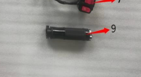 PST50-19N throttle grip | PST150-19N Icebear Maddog trike right throttle handgrip