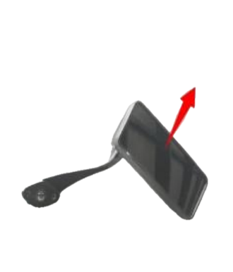 PST50-19N right mirror | PST150-19N Icebear Maddog trike right side mirror