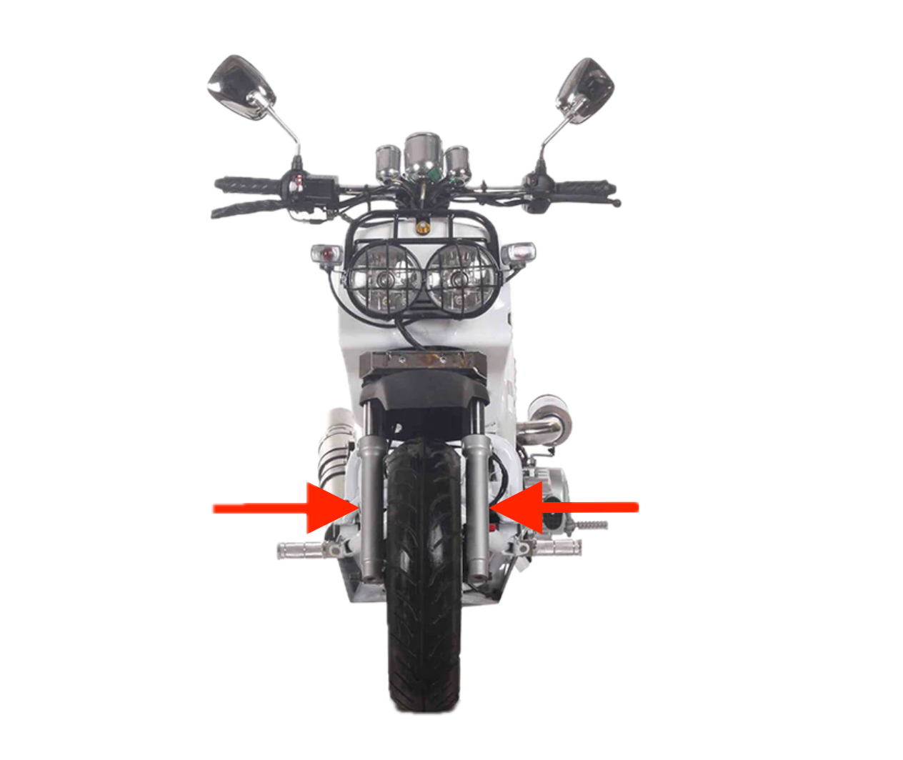 Icebear Maddog Gen 1 front shocks | PMZ150-19 scooter front suspension