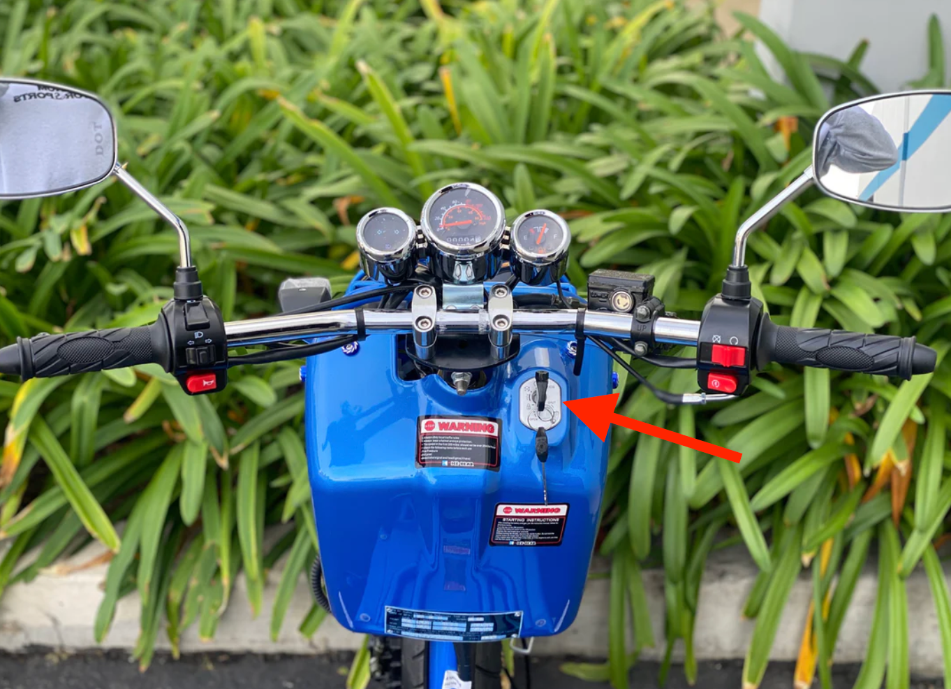 Icebear Maddog Gen 1 ignition key and lock | PMZ150-19 scooter complete ignition set