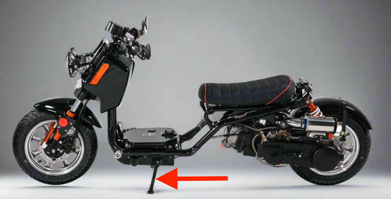 Icebear Maddog Gen 4 kickstand | PMZ150-21 scooter side stand replacement
