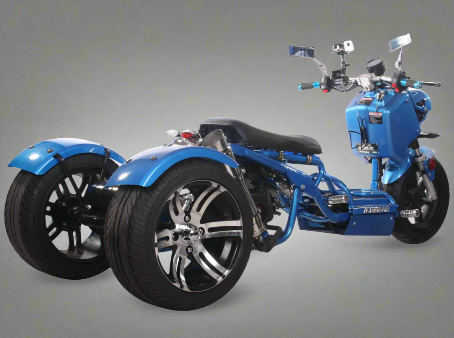 PST150-19N Maddog 150cc trike | Icebear 3-wheel Honda Ruckus clone bike