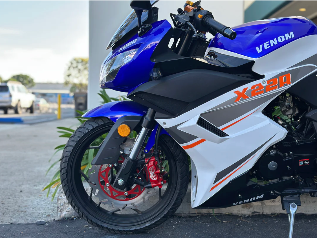 Venom X22R 250cc lightweight street legal motorcycle DF250RTS