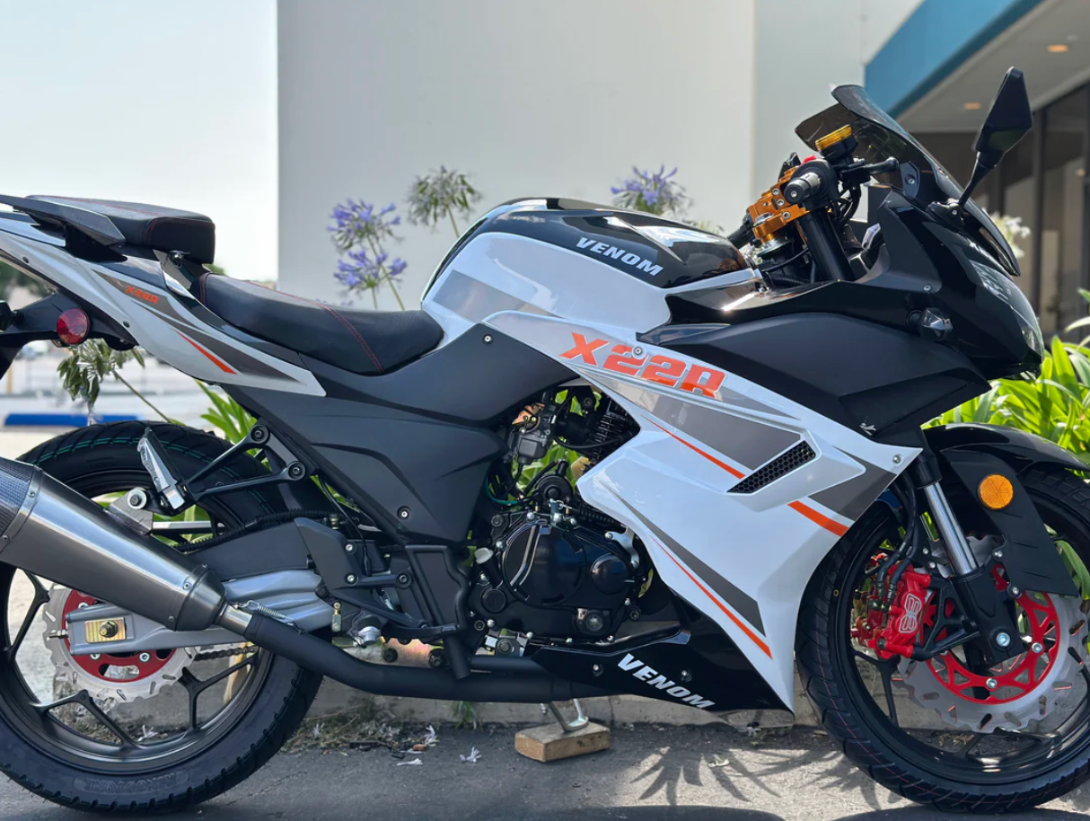 Venom X22R DF250RTS 250cc lightweight sport commuter motorcycle