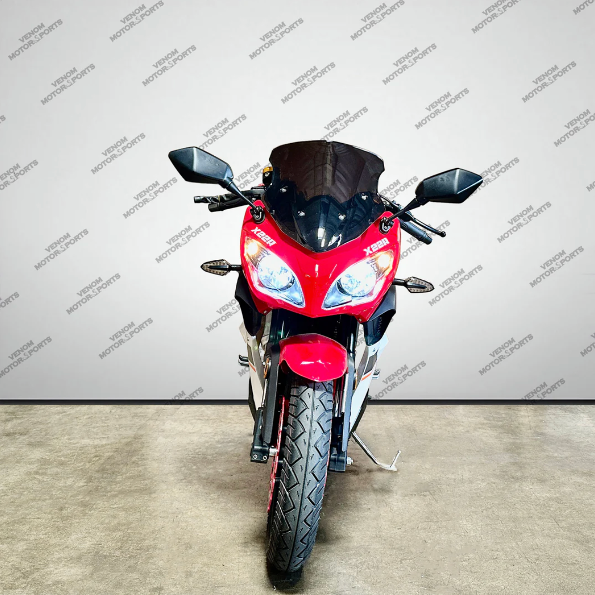 DF250RTS 250cc sport motorcycle Venom X22R urban commuter