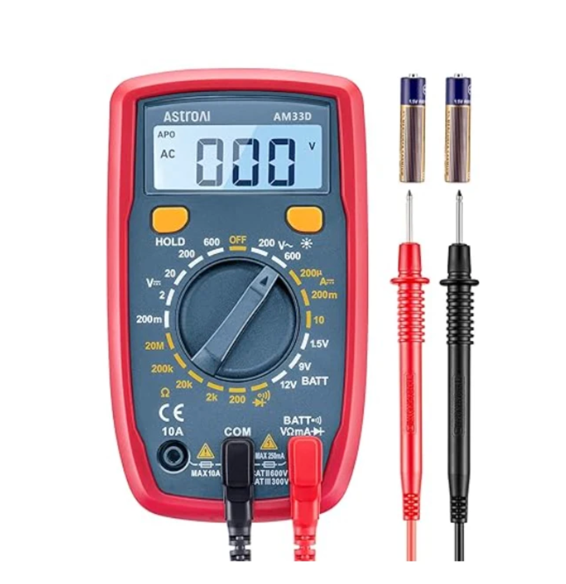 Universal motorcycle multimeter for voltage and continuity testing