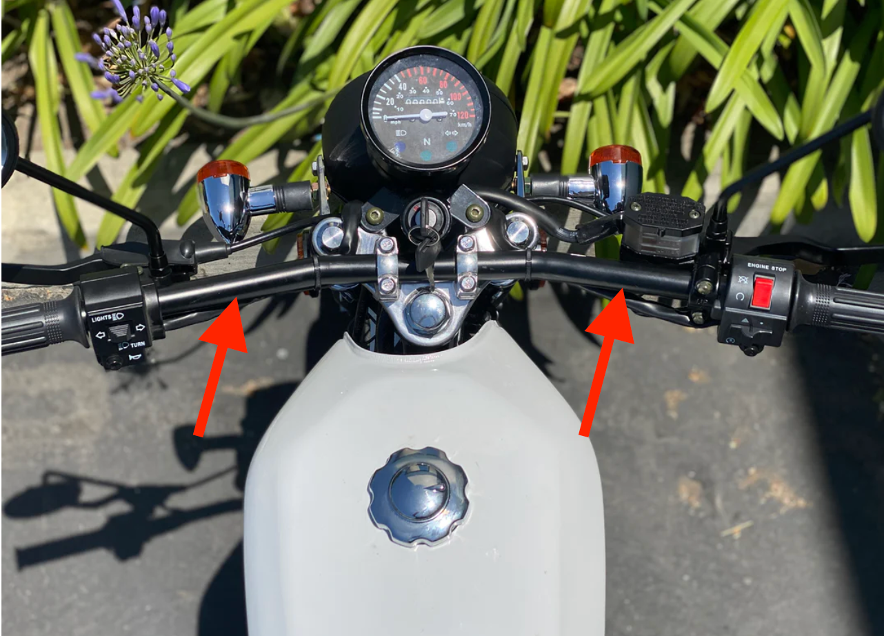 Venom Sportster 250cc handlebar | DF250RTG motorcycle complete handlebar assembly