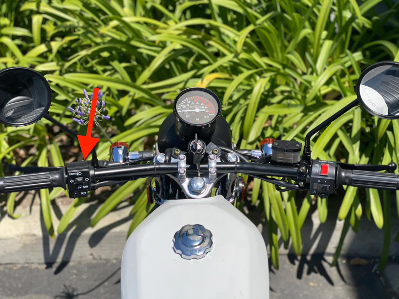 Venom Sportster motorcycle left switch assembly | DF250RTG control unit