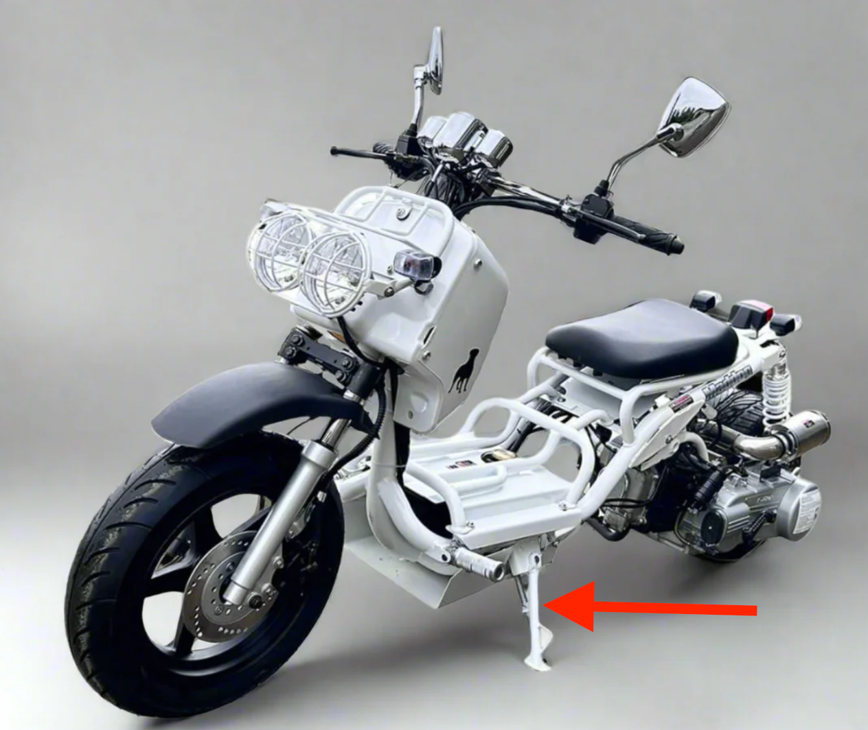 PMZ50-19 PMZ150-19 kickstand | Icebear Maddog scooter side stand