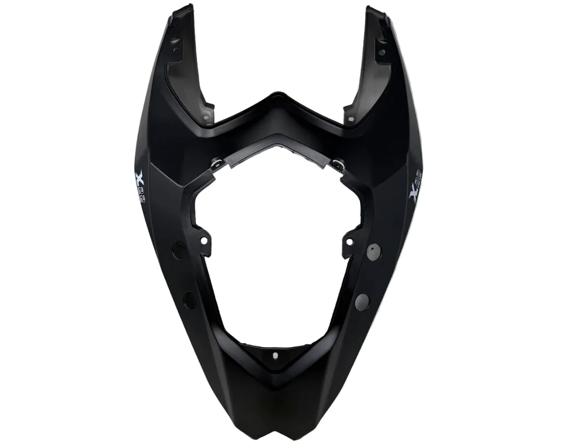 BD125-11 Venom X22 125cc rear seat surround tail plate 125001007 for L2B VIN, overhead view