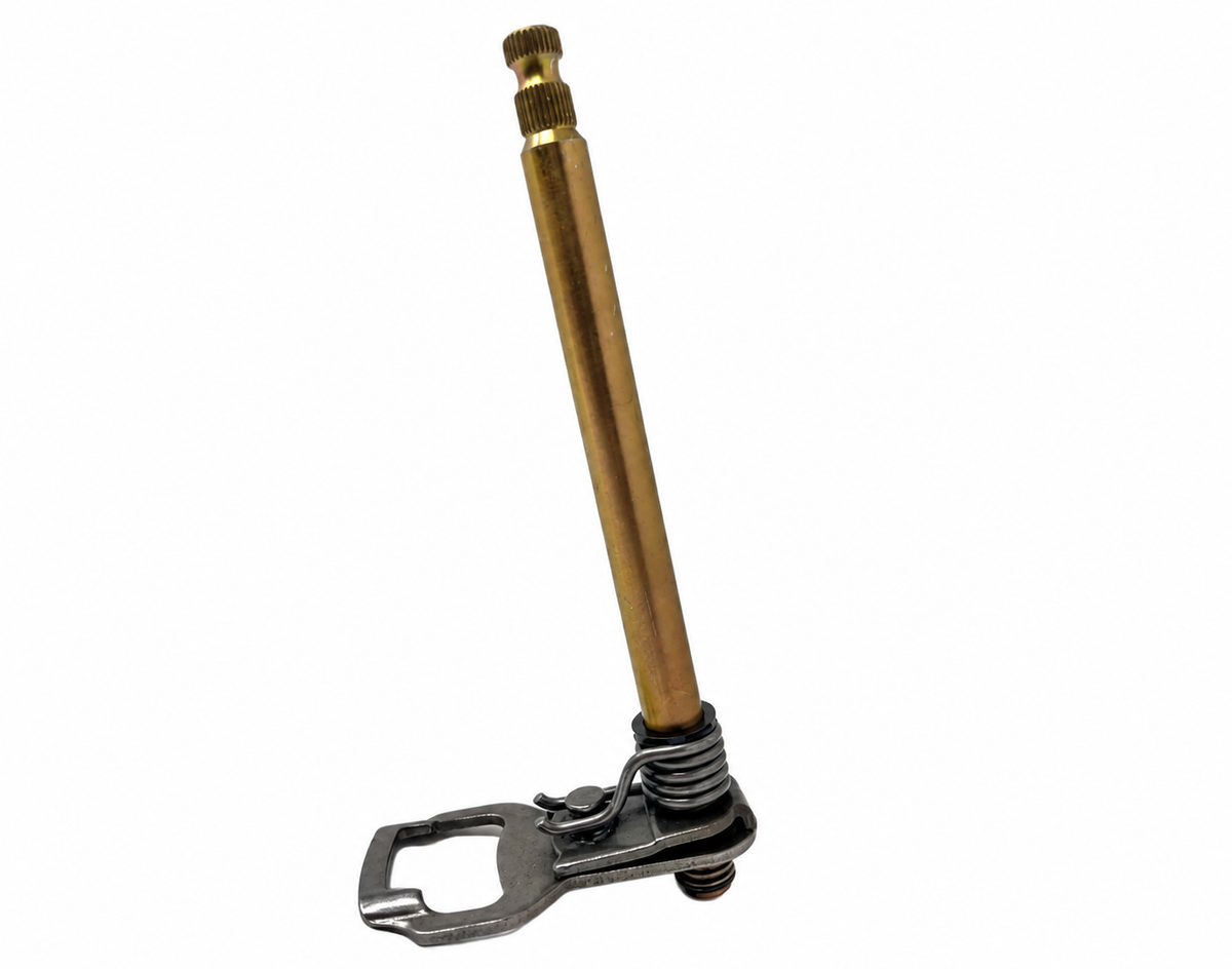 BD125-11 Venom X22 125cc gearshift shaft 24301-I006-00000C showing selector mechanism, opposite view on white