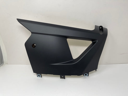 Black front left lower guard panel for the BD125-11GT X22GT 125cc motorcycle, OEM part 125011015