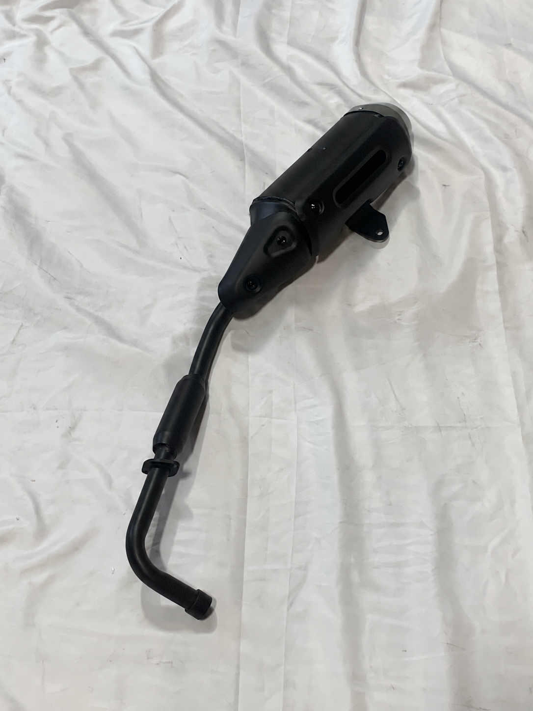 Full Exhaust Assembly with Muffler for BD125-7 X21RS Gen 3 Vader 125cc, part 10011079, product view 2