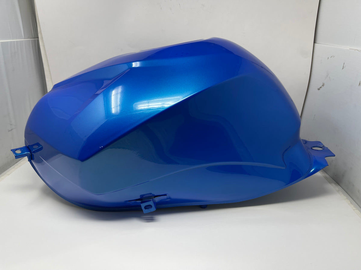 Blue BD125-11GT X22GT 125cc gas tank, side profile, OEM fuel tank part 125011014