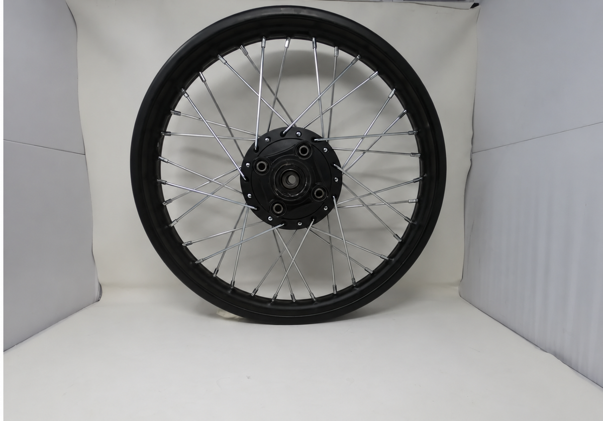 DF250RTG Sportster 250cc Black Rear Spoked Wheel & Rim Assembly 02040352 - view 1