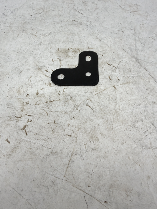 Black rear turn signal mounting bracket for DF250RTG Sportster 250cc motorcycle, front view with three mounting holes