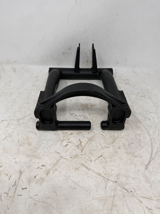 Black tubular engine hanger mount for Venom X19 200cc DF200SST-23, showing pivot housings and mounting tabs